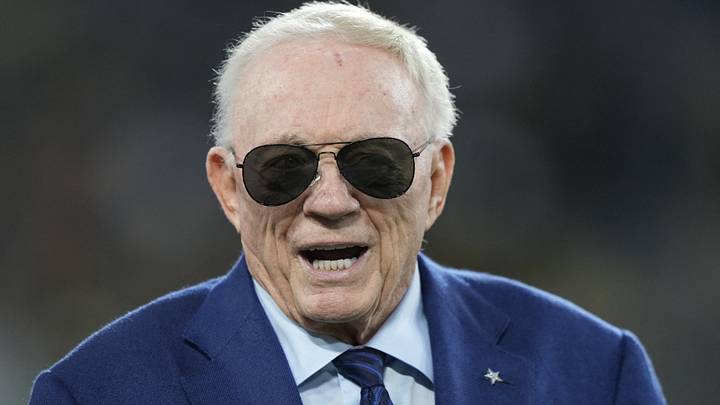 Dallas Cowboys owner Jerry Jones looks looks on prior to the game against the Green Bay Packers at Lambeau Field. Mandatory Credit: Jeff Hanisch-Imagn Images Dallas Cowboys owner Jerry Jones looks looks on prior to the game against the Green Bay Packers at Lambeau Field. Mandatory Credit: Jeff Hanisch-Imagn Images