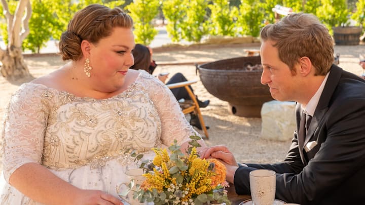 THIS IS US -- “Day of the Wedding” Episode 613 -- Pictured: (l-r) Chrissy Metz as Kate, Chris Geere as Phillip -- 