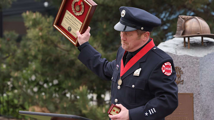 CHICAGO FIRE -- "A White Knuckle Panic" Episode 915 -- Pictured: Christian Stolte as Randall “Mouch” McHolland -- (Photo by: Adrian S. Burrows Sr./NBC)
