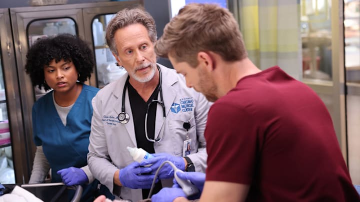 CHICAGO MED -- "Bite Your Tongue" Episode 1002 -- Pictured: Steven Weber as Dr. Dean Archer -- (Photo by: George Burns Jr/NBC)
