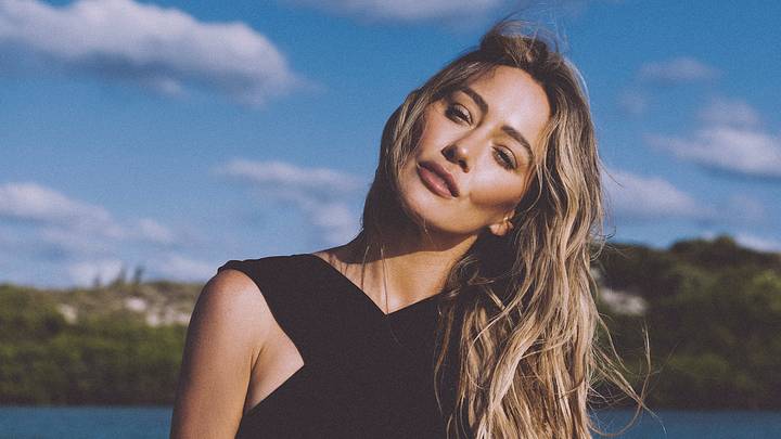 Hilary Duff was photographed by Kat Irlin in South Caicos. Swimsuit by OYE Swimwear. Hilary Duff was photographed by Kat Irlin in South Caicos. Swimsuit by OYE Swimwear.