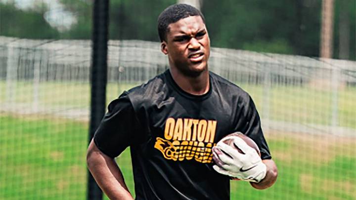 Oakton's Deylen Jones, a Harvard commit, had 200 scrimmage yards and four touchdowns in Oakton's 32-23 victory over Colonial Forge. Oakton's Deylen Jones, a Harvard commit, had 200 scrimmage yards and four touchdowns in Oakton's 32-23 victory over Colonial Forge.