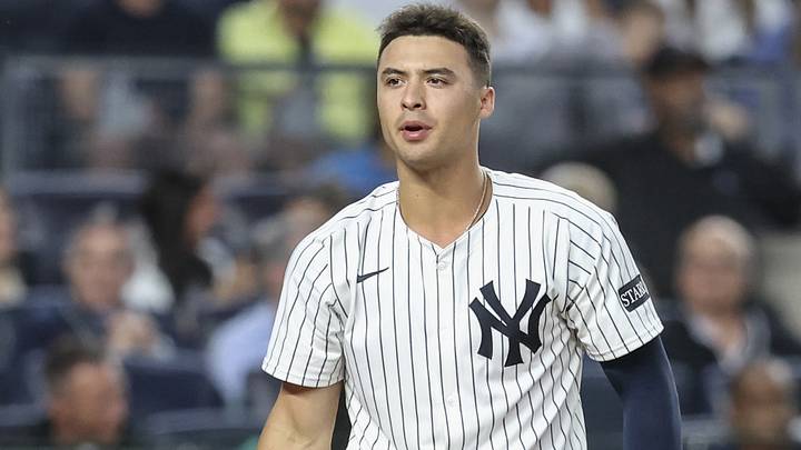 Jun 4, 2025; Bronx, New York, USA; New York Yankees shortstop Anthony Volpe (11) at Yankee Stadium. Mandatory Credit: Wendell Cruz-Imagn Images Jun 4, 2025; Bronx, New York, USA; New York Yankees shortstop Anthony Volpe (11) at Yankee Stadium. Mandatory Credit: Wendell Cruz-Imagn Images