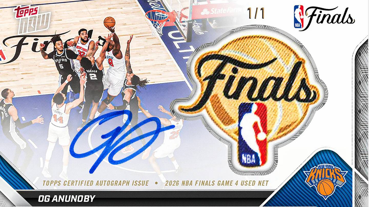 OG Anunoby's Topps NOW Card and 7 Other Cards of Iconic New York Sports Moments
