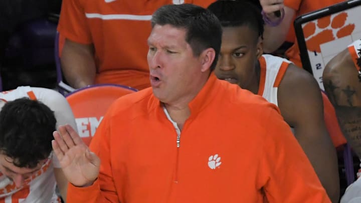 Clemson Head Coach Brad Brownell during the first half with Wake Forest at Littlejohn Coliseum Friday, December 2, 2022.

Clemson Basketball Vs Wake Forest University Acc