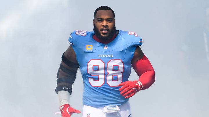 Sep 20, 2026; Nashville, Tennessee, USA; Tennessee Titans defensive tackle Jeffery Simmons (98) Mandatory Credit: Steve Roberts-Imagn Images