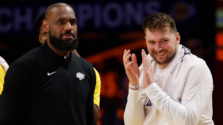 LeBron James y Luka Doncic son las grandes figuras de estos Lakers