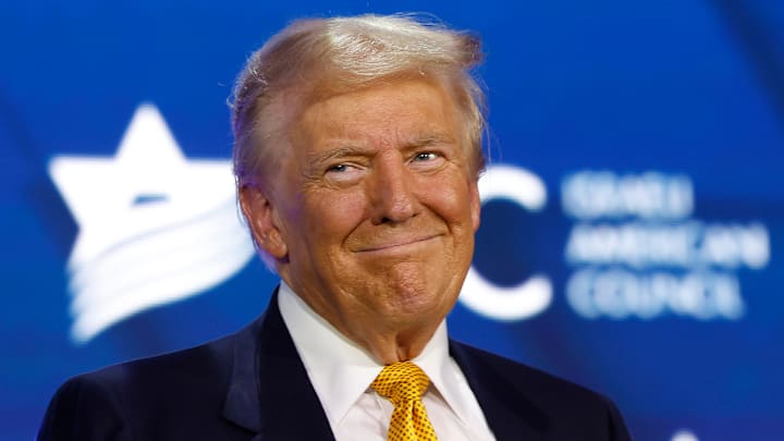 Donald Trump Addresses Annual Israeli American Council Summit In Washington
