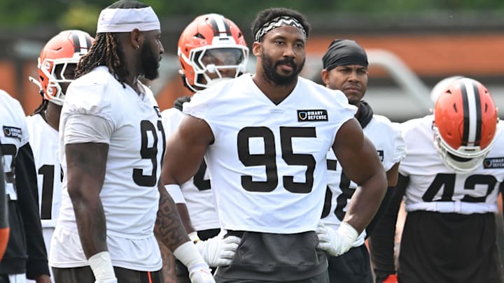 Cleveland Browns defensive end Myles Garrett Cleveland Browns defensive end Myles Garrett