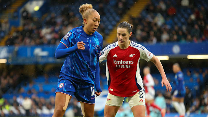 Chelsea are seven points clear of Manchester United at the top of the Women's Super League standings 