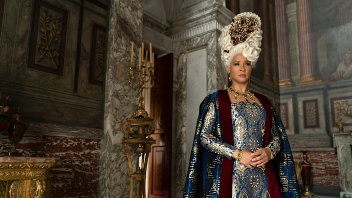Bridgerton. Golda Rosheuvel as Queen Charlotte in episode 308 of Bridgerton. Cr. Liam Daniel/Netflix © 2024