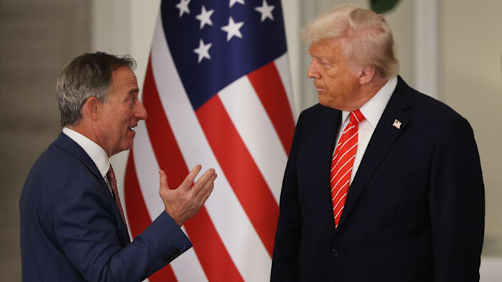 Washington Commanders owner Josh Harris and President Donald J. Trump Washington Commanders owner Josh Harris and President Donald J. Trump