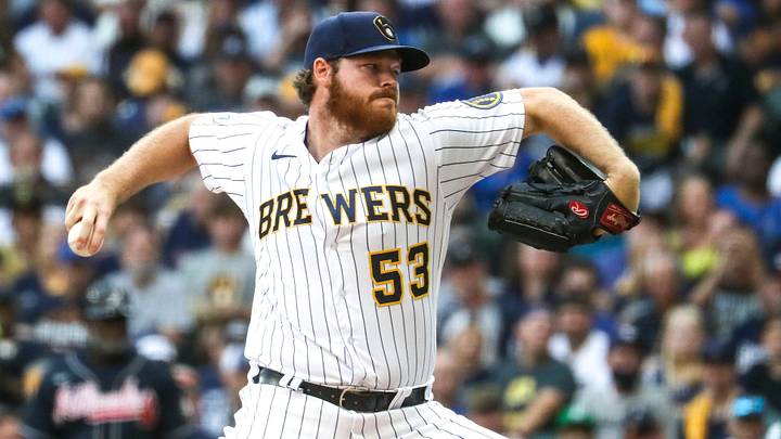 Milwaukee Brewers starting pitcher Brandon Woodruff. Milwaukee Brewers starting pitcher Brandon Woodruff.