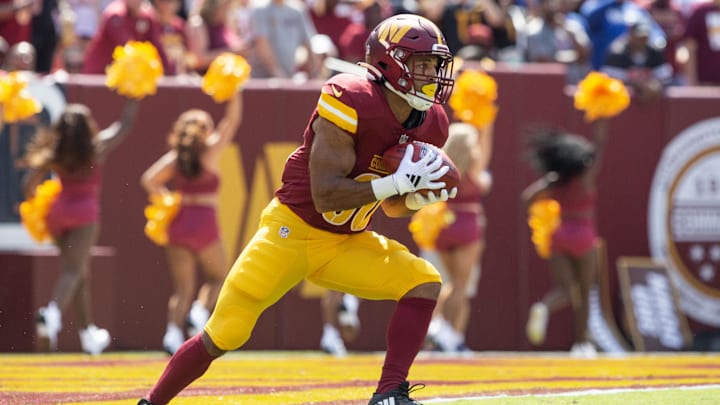 Washington Commanders running back Austin Ekeler.