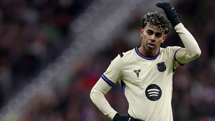 Yamal não fez um grande jogo no Wanda Metropolitano