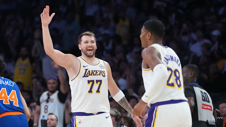 The Los Angeles Lakers and guard Luka Doncic have won five games in a row. The Los Angeles Lakers and guard Luka Doncic have won five games in a row.