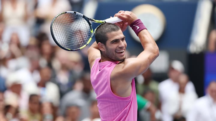 Carlos Alcaraz at the 2025 US Open