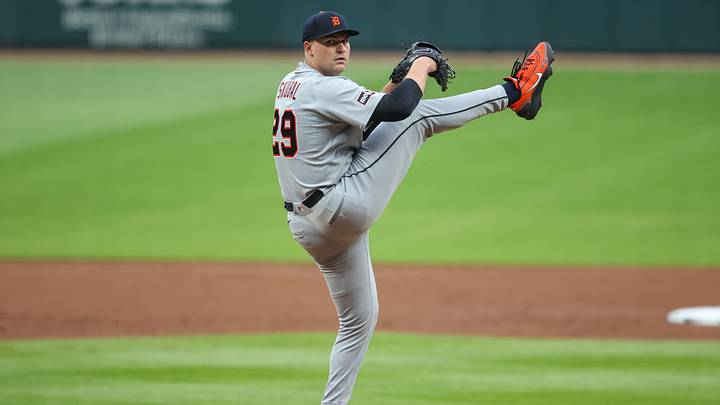 Apr 29, 2026; Atlanta, Georgia, USA; Detroit Tigers starting pitcher Tarik Skubal (29) throws against the Atlanta Braves in the first inning at Truist Park. Mandatory Credit: Brett Davis-Imagn Images Apr 29, 2026; Atlanta, Georgia, USA; Detroit Tigers starting pitcher Tarik Skubal (29) throws against the Atlanta Braves in the first inning at Truist Park. Mandatory Credit: Brett Davis-Imagn Images