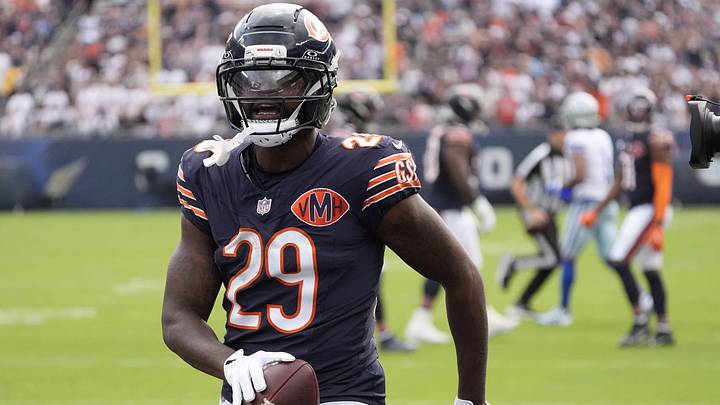 Chicago Bears cornerback Tyrique Stevenson. Chicago Bears cornerback Tyrique Stevenson.