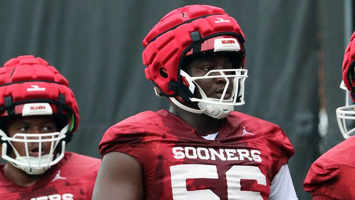 Oklahoma offensive lineman Michael Fasusi was among nine captains named for the 2026 season.
