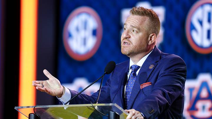 Auburn head coach Alex Golesh is already making a big War Eagle impact; just check out the Tigers' team picture. Auburn head coach Alex Golesh is already making a big War Eagle impact; just check out the Tigers' team picture.