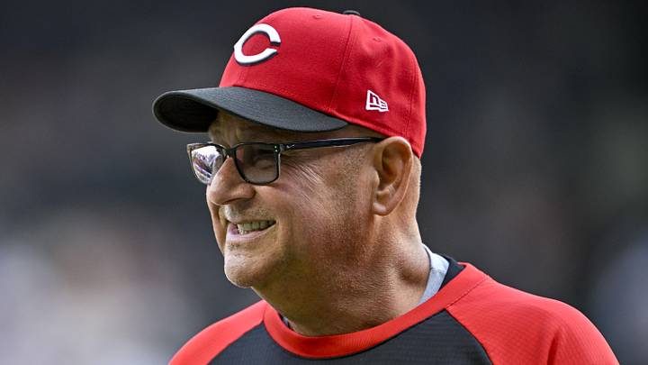 Cincinnati Reds manager Terry Francona (77) walks back to the dugout