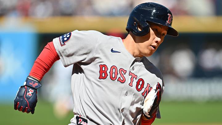 May 31, 2026; Cleveland, Ohio, USA; Boston Red Sox left fielder Masataka Yoshida (7) rounds third base en route to scoring during the seventh inning against the Cleveland Guardians at Progressive Field. Mandatory Credit: Ken Blaze-Imagn Images May 31, 2026; Cleveland, Ohio, USA; Boston Red Sox left fielder Masataka Yoshida (7) rounds third base en route to scoring during the seventh inning against the Cleveland Guardians at Progressive Field. Mandatory Credit: Ken Blaze-Imagn Images