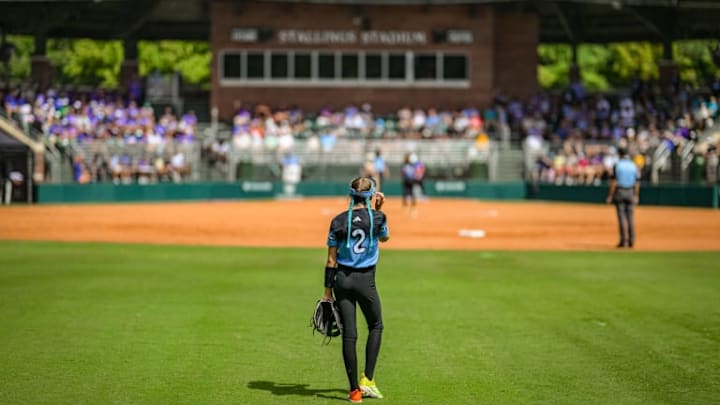 North Carolina's Gemma Braxton (2) awaits the pitch in center field in their contest against the Central Region on Monday, August 4. North Carolina's Gemma Braxton (2) awaits the pitch in center field in their contest against the Central Region on Monday, August 4.
