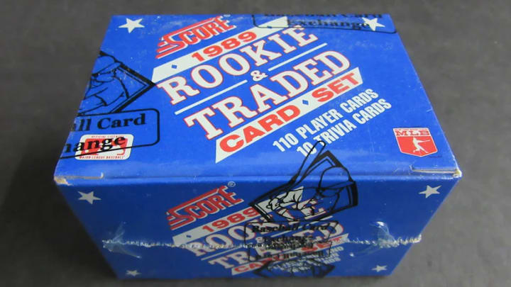 1989 Score Rookie & Traded Card Set - Sealed Box