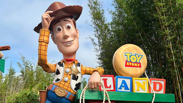 Woody welcomes guests to Toy Story Land Woody welcomes guests to Toy Story Land