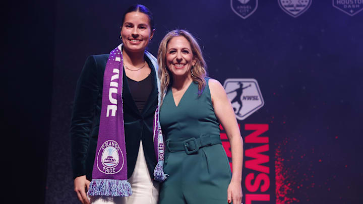 Jan 12, 2023; Philadelphia, Pennsylvania, USA; NWSL commissioner Jessica Berman poses for a photo