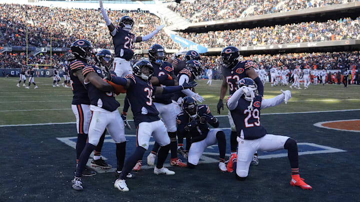 The Bears defense has celebrated takeaways more than any other defense this season, and the offense also rarely turns it over. The Bears defense has celebrated takeaways more than any other defense this season, and the offense also rarely turns it over.