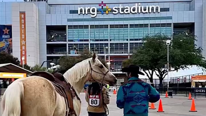 Carlos, Latricia Duke, and Bravid Duke at RODEOHOUSTON
