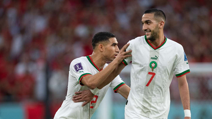 Ziyech e Hakimi são os destaques da Seleção de Marrocos