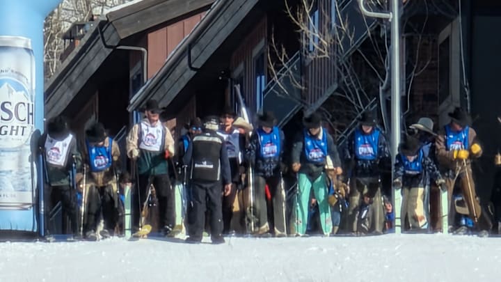 Stampede at the Cowboy Downhill Stampede at the Cowboy Downhill