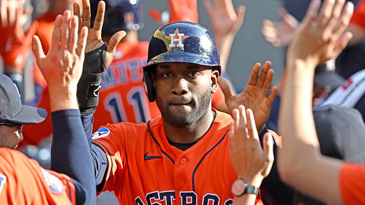Houston Astros designated hitter Yordan Alvarez.