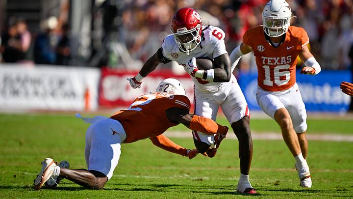 Oklahoma running back Tory Blaylock rushes the ball against Texas. | Jerome Miron-Imagn Images Oklahoma running back Tory Blaylock rushes the ball against Texas. | Jerome Miron-Imagn Images