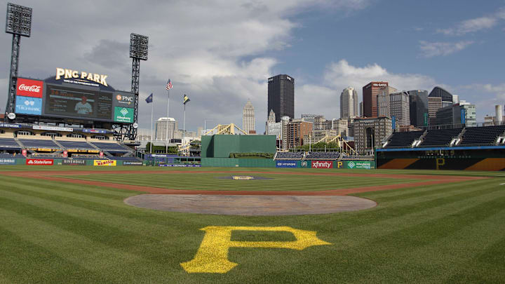 Jun 19, 2019; Pittsburgh, PA, USA; General view of the field before the Pittsburgh Pirates host the Detroit Tigers at PNC Park. Mandatory Credit: Charles LeClaire-Imagn Images