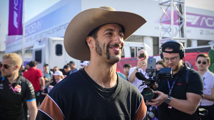 Oct 22, 2023; Austin, Texas, USA; Scuderia Alpha Tauri driver Daniel Ricciardo (3) of Team Australia Oct 22, 2023; Austin, Texas, USA; Scuderia Alpha Tauri driver Daniel Ricciardo (3) of Team Australia