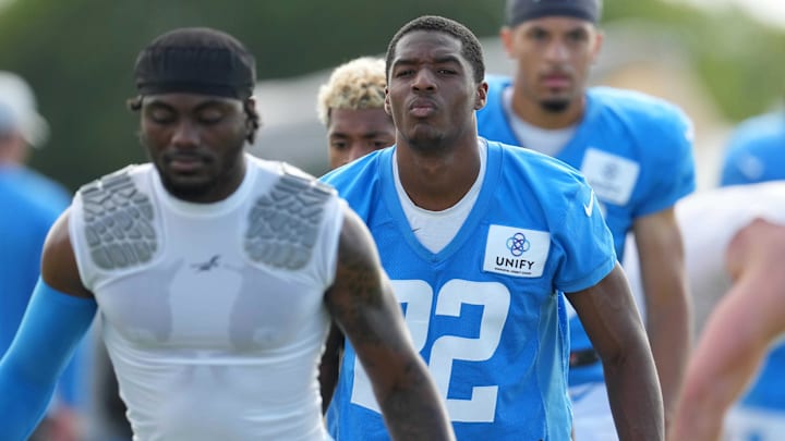 Aug 1, 2022; Costa Mesa, CA, USA; Los Angeles Chargers safety JT Woods (22) during training camp at the Jack Hammett Sports Complex. Mandatory Credit: Kirby Lee-Imagn Images Aug 1, 2022; Costa Mesa, CA, USA; Los Angeles Chargers safety JT Woods (22) during training camp at the Jack Hammett Sports Complex. Mandatory Credit: Kirby Lee-Imagn Images