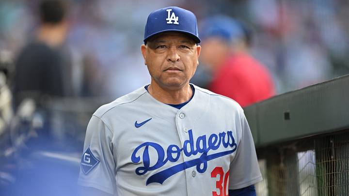 Aug 3, 2026; Chicago, Illinois, USA; Los Angeles Dodgers manager Dave Roberts looks on from the dugout prior to a game against the Chicago Cubs at Wrigley Field. Mandatory Credit: Patrick Gorski-Imagn Images Aug 3, 2026; Chicago, Illinois, USA; Los Angeles Dodgers manager Dave Roberts looks on from the dugout prior to a game against the Chicago Cubs at Wrigley Field. Mandatory Credit: Patrick Gorski-Imagn Images