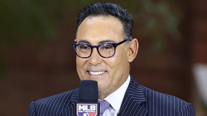 Dec 10, 2024; Dallas, TX, USA;  MLB Network host Ruben Amaro, Jr. on the set at the Hilton Anatole during the 2024 MLB Winter Meetings