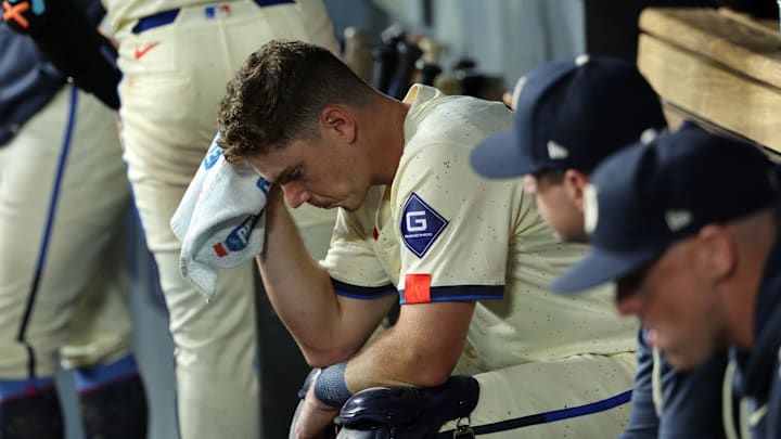 Los Angeles Dodgers catcher Will Smith. Los Angeles Dodgers catcher Will Smith.