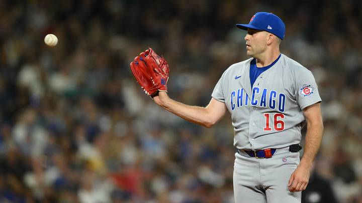 Aug 21, 2026: Chicago Cubs starting pitcher Matthew Boyd (16) during the sixth inning against the Seattle Mariners at T-Mobile Park. Credit: Steven Bisig-Imagn Images