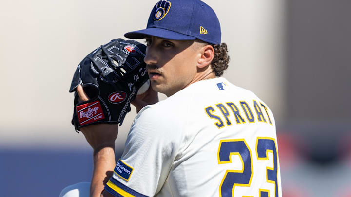 Milwaukee Brewers pitcher Brandon Sproat.