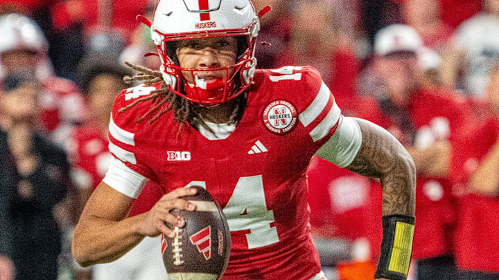 Nebraska quarterback TJ Lateef scrambles for yardage against the Akron Zips last week. 
