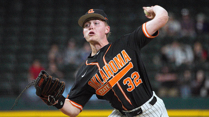 Oklahoma State Cowboys pitcher Drew Blake.