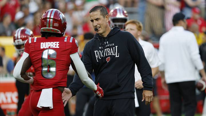 Wisconsin Badgers head coach Luke Fickell. Wisconsin Badgers head coach Luke Fickell.