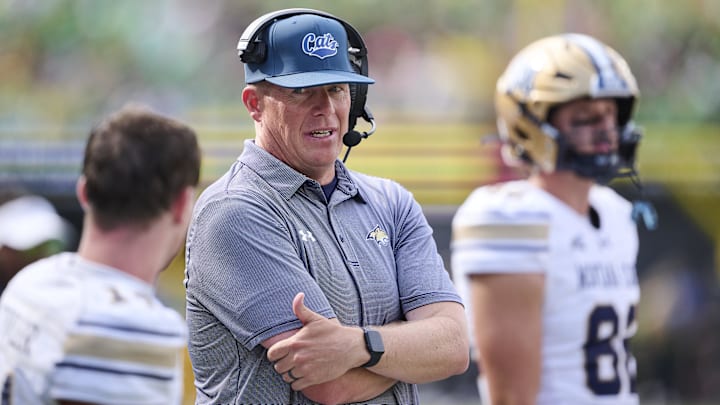 Montana State Bobcats head coach Brent Vigen