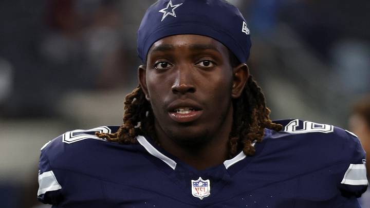 Dallas Cowboys offensive tackle Tyler Guyton walks off the field after the game against the Los Angeles Chargers. Dallas Cowboys offensive tackle Tyler Guyton walks off the field after the game against the Los Angeles Chargers.